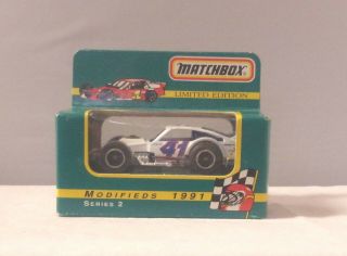Mj7 Matchbox - L.  E.  - Mb Modified Racer - White - 41 Jay Hedgecock - 1991