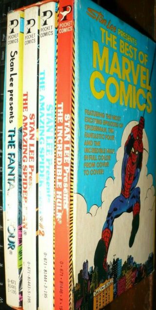 Stan Lee Presents The Best Of Marvel Comics,  Box Set - 4 Books - The Amazin
