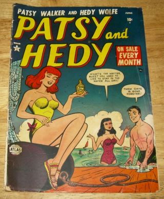 Patsy And Hedy Comics 4 Atlas/marvel Gga Scarce Good/vg Patsy Walker Millie
