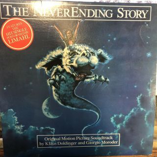 The Never Ending Story Soundtrack Lp (emi America,  1984) Giorgio Moroder Hype Nm