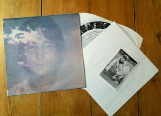 John Lennon: Imagine,  Complete - Poster,  Postcard,  True 1st Uk Press Ex/ex Lp