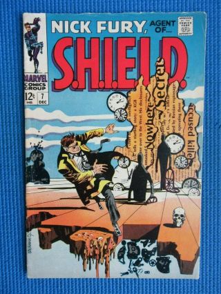 Nick Fury,  Agent Of Shield 7 - (fn/vf) - Steranko Cover - Hour Of Madness