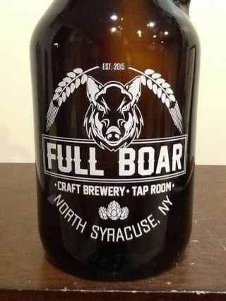 Full Boar Craft Brewery North Syracuse Ny 64oz Empty Beer Growler