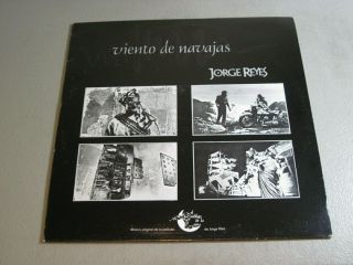 Jorge Reyes - Viento De Navajas - Lp 1987 Producciones Exilio Lex 003 Mexico