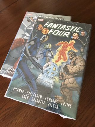 Marvel Fantastic Four by Hickman Omnibus Vol 1 And 2 Combo HC RARE OOP 4