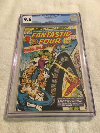 Fantastic Four 167 Cgc 9.  6 White Pages Thing Vs The Hulk