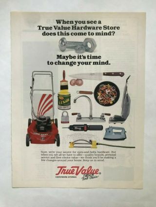True Value Hardware Stores Vintage 1989 Print Ad