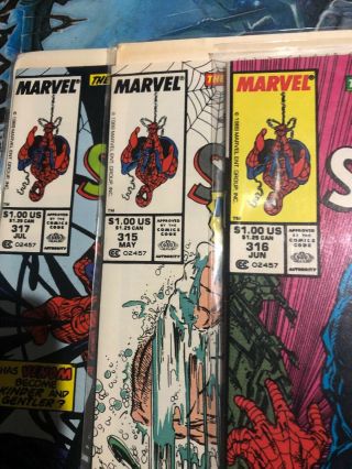 The Spider - Man 315 316 317 - First Venom Cover - 3