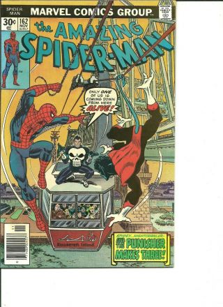 The Spider - Man 162 Marvel 1st App Jigsaw Punisher Appearance Bronze Age