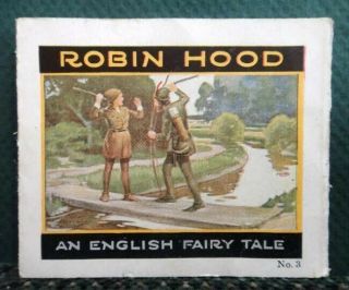 Antique Jello Jell - O Recipe Card Robin Hood An English Fairy Tale 3