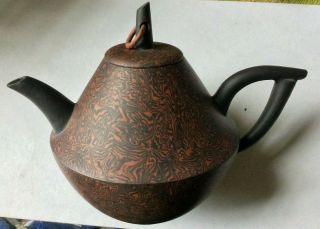 Antique Estate Find Signed Yixing Chinese Pottery Teapot 3