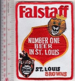 Saint Louis Browns And Falstaff Beer American League Saint Louis,  Mo Promo Patch