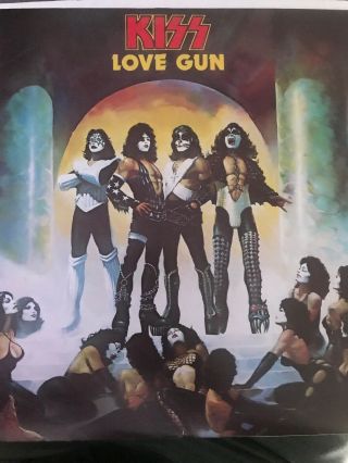 Kiss Lp Love Gun 501 Bar Code Sticker 1983/84 Polygram Vinyl Album
