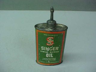 Vintage Singer Sewing Machine Oil Can W/lead Spout