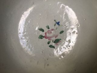 18th Century Antique Chinese Export Famille Rose 9” Bowl For The French Market 7