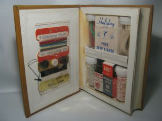 Vintage 1962 (the Travel Companion) Pocket - Sized Shaped Book First Aid Kit