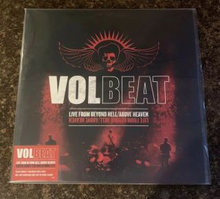 Volbeat Live From Beyond Hell Above Heaven 3lp Red Vinyl Record Set Perfect