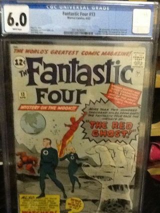 Fantastic Four 13 Cgc 6.  0 White Pages