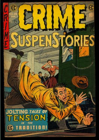 Crime Suspenstories 26 Pre - Code Golden Age Ec Horror Comic 1955 Vg