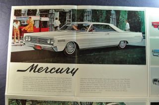 1966 Mercury Brochure Park Lane Montclair Monterey Comet Cyclone Orig 5