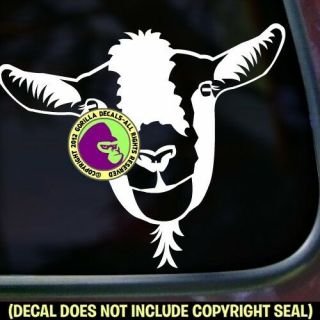 Goat Cute Face Goats Farm Love Animal Car Window Laptop Sign Vinyl Decal Sticker