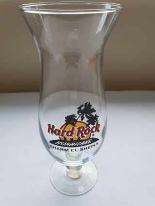 Hard Rock Cafe Sharm El Sheikh Collectible Hurricane Glass