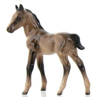 Bay Thoroughbred Colt Miniature Horse Model Figurine Made By Hagen - Renaker Usa