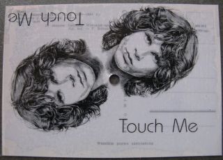 The Doors Postcard Disc 4 Inch Touch Me Rare Jim Morrison