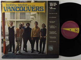 Bobby Taylor & The Vancouvers Self Titled Gordy 930 Lp Vg,  /vg,