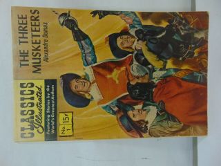 Classics Illustrated 1 1964 Comic Book The Three Musketeers Alexandre Dumas (c)