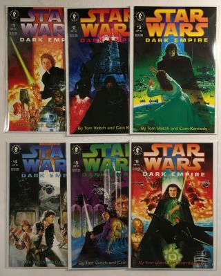 Star Wars Dark Empire Mini Series Complete Run 1 - 6 Dark Horse Comics 1991 Deal