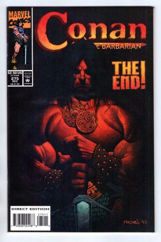 Conan The Barbarian 275 The Final Issue 1993 Marvel Vf 8.  0