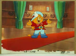 Care Bears Hand Painted Production Animation Cel & Painted Background W/