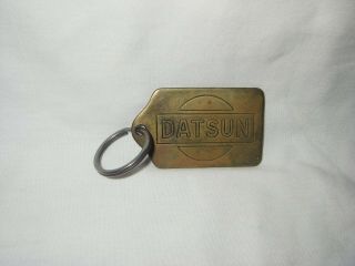 Datsun Solid Brass Logo Advertising Metal Key Chain Key Ring