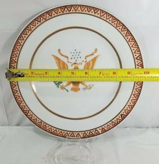 Vintage Chinese Export Porcelain hand Painted Armorial Plate (Eagle With 13. 5