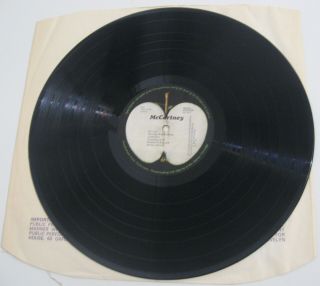 4 Apple Records vinyl LPs Beatles Abbey Road John Lennon Imagine Paul McCartney 8
