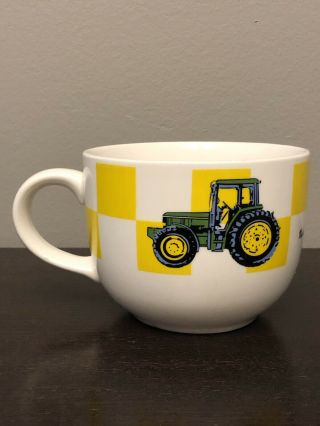 Vintage John Deere Tractor Green Yellow Coffee Mug Soup Chili Bowl By Gibson 2