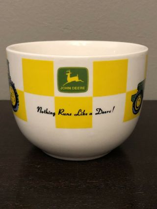 Vintage John Deere Tractor Green Yellow Coffee Mug Soup Chili Bowl By Gibson 3