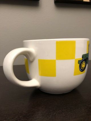Vintage John Deere Tractor Green Yellow Coffee Mug Soup Chili Bowl By Gibson 4