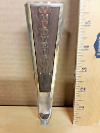 Budweiser Beer Tap Handle Vintage Wood And Gold 1970 Anheuser Busch St Louis