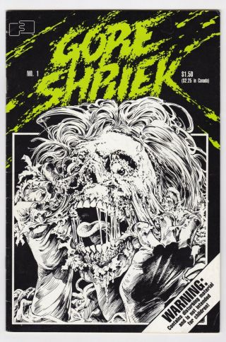 Gore Shriek 1 Fantaco 1986 1st Greg Capullo Art Fuller Cover