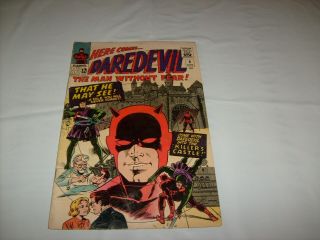 Daredevil 9 Killers Castle Stan Lee Wood Classic Comic (g/vg -) Karen Foggy