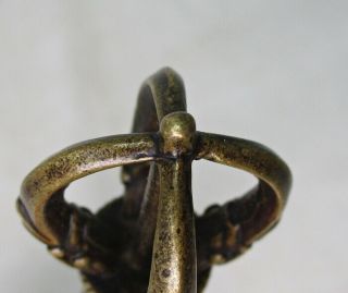 G683: Chinese Esoteric Buddhist Ritual Implements Vajra of copper ware 8