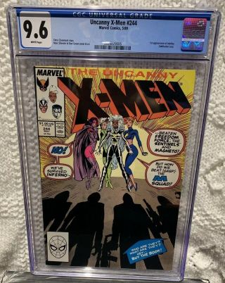 Uncanny X - Men 244 Cgc 9.  6 Nm,  1st Jubilee Marvel Key Comic
