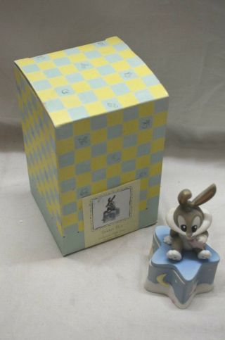 Bugs Bunny Trinket Jewelry Box Warner Bros.  Looney Tunes T.  V.  Cartoon (bin16)
