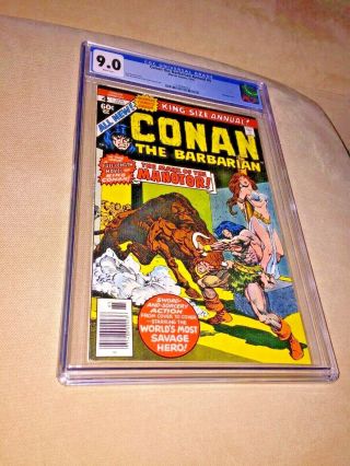 Conan The Barbarian Annual 4,  Cgc 9.  0,  White Pages
