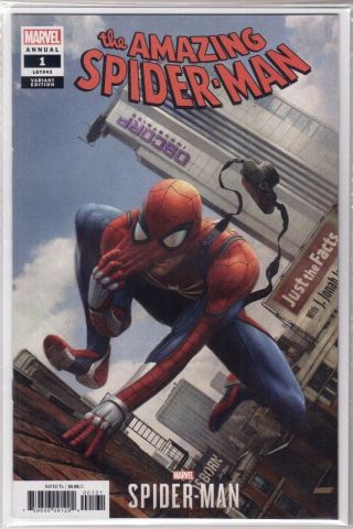 The Spider - Man Annual 1 Dennis Chan Marvels Video Game Variant C Nm,