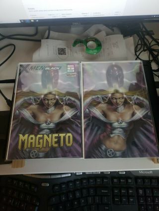 X - Men Black Magneto 1 Lucio Parrillo Nycc Comicxposure Trade And Virgin Nm/nm,