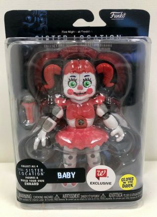 Fnaf Sister Location Baby Articulated Action Figure Walgreens Exclusive Gitd