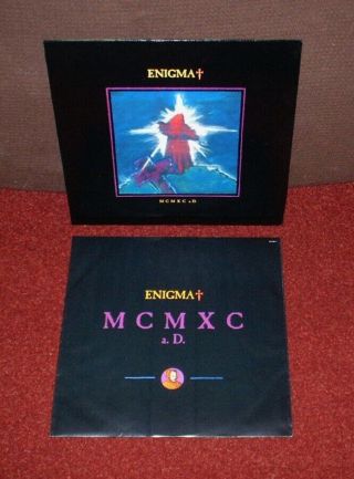 Enigma Mcmxc A.  D Lp 1990 Virgin 1st Press,  Inner Rare